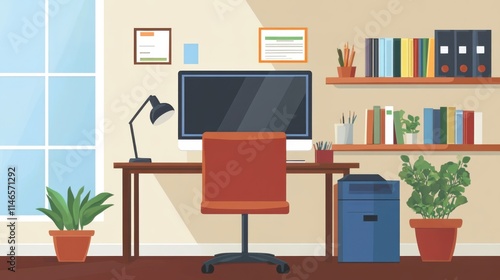 Wallpaper Mural A well-organized home office supports productive remote work. Torontodigital.ca