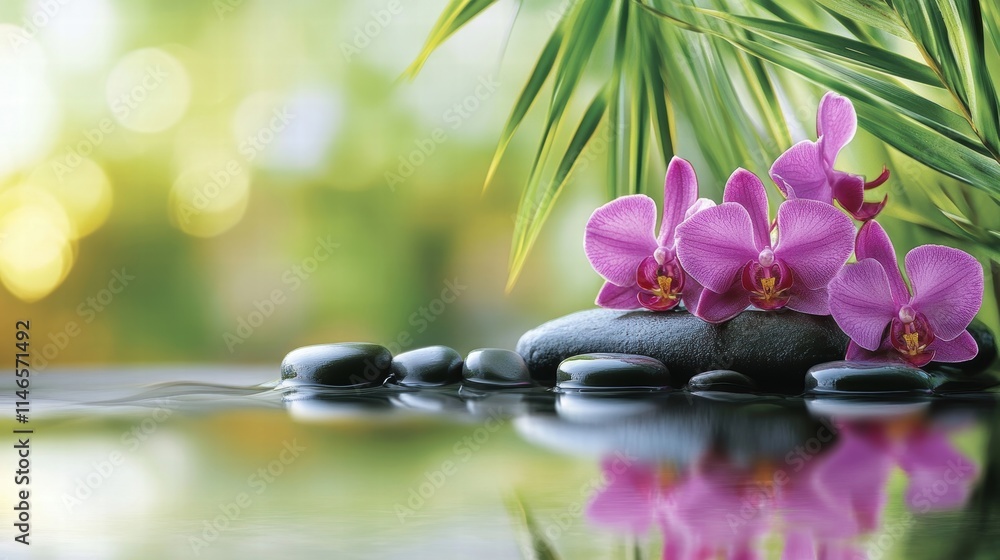 serene spa relaxation zen stones pink orchids and tranquil water serene spa relaxation zen stones pink orchids and tranquil water