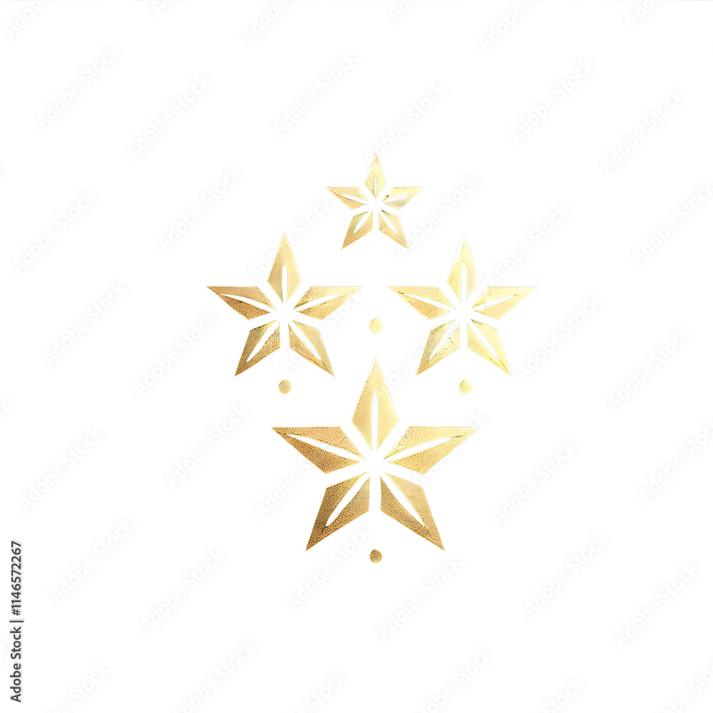 Obraz premium Golden Fireworks Symbol Starburst Pattern Transparent Background PNG