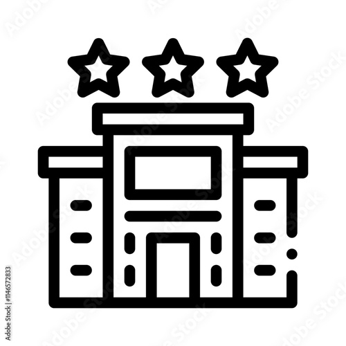 accommodation line icon