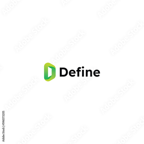 d letter modern logo design