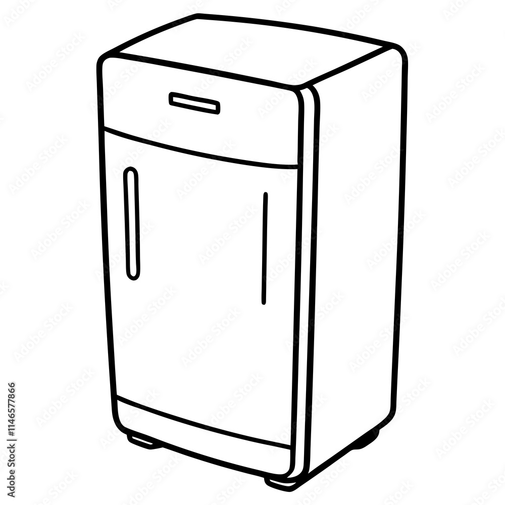 Smart Refrigerator Vector Icon Design Smart Refrigerator Vector Icon Design