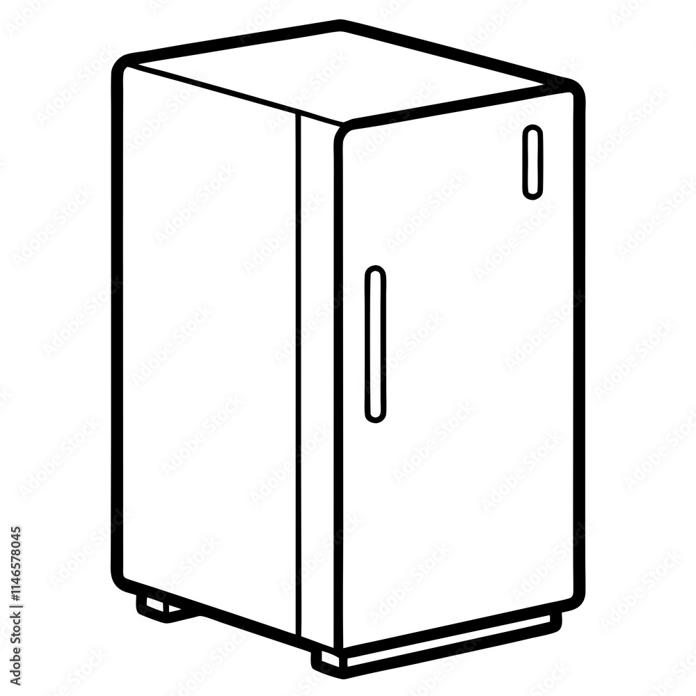 Smart Refrigerator Vector Icon Design Smart Refrigerator Vector Icon Design