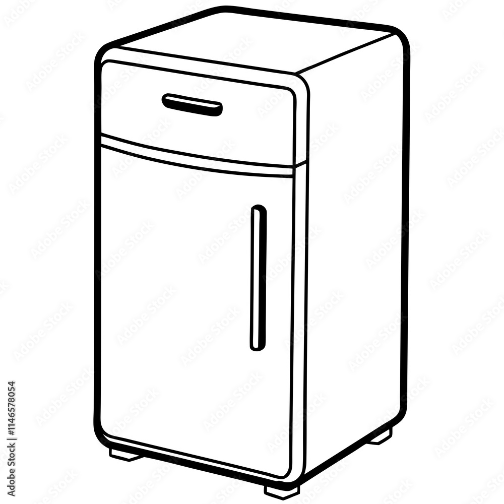 Smart Refrigerator Vector Icon Design Smart Refrigerator Vector Icon Design