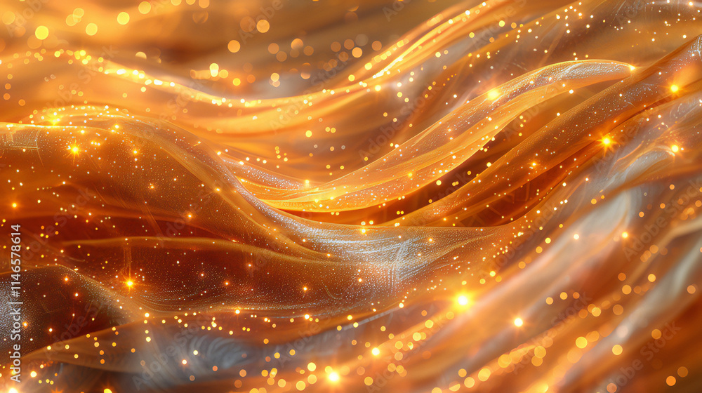 Abstract starry background in golden color. Abstract starry background in golden color.