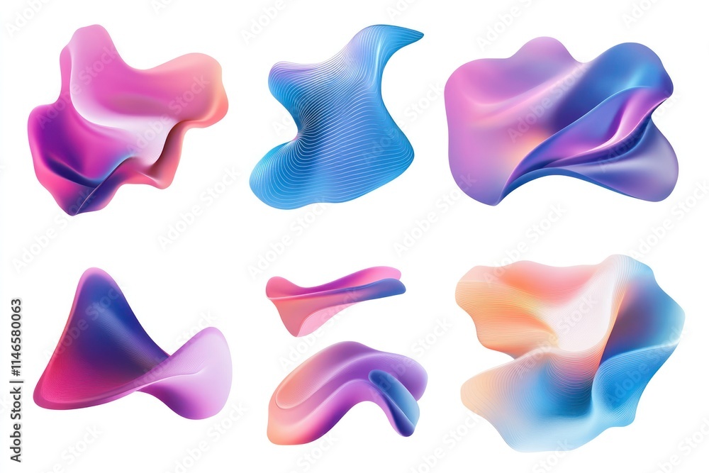 Colorful Abstract Shapes Collection Colorful Abstract Shapes Collection