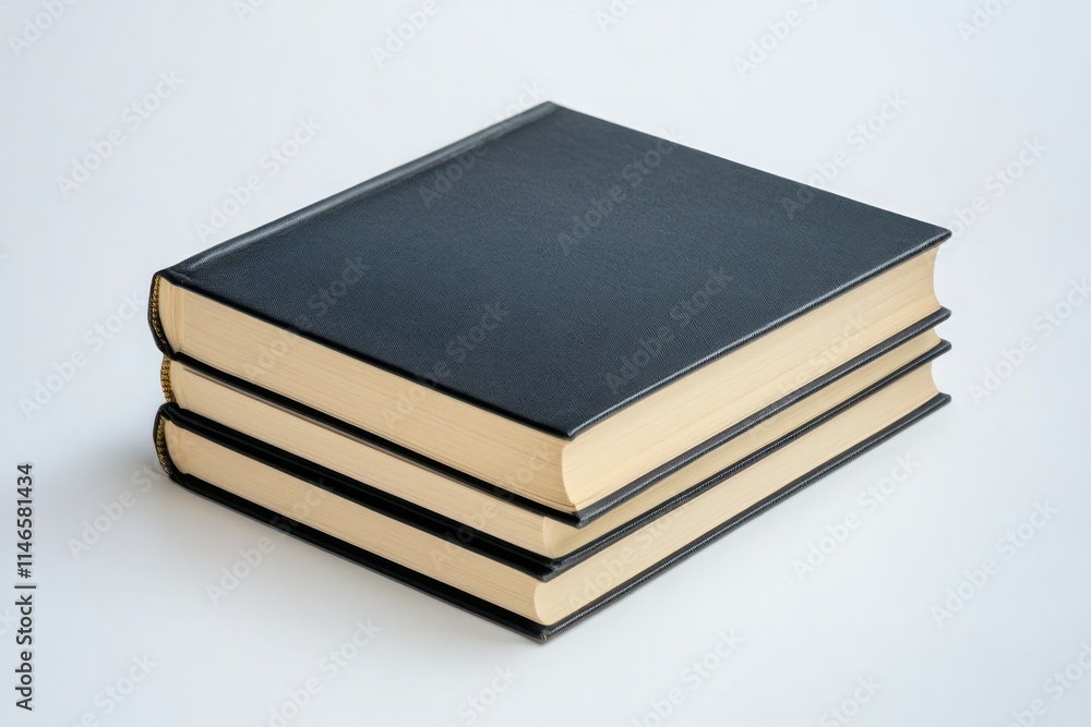 Minimalist Black Book Cover Mockup for Presentation