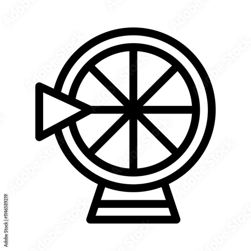 Lottery line icon