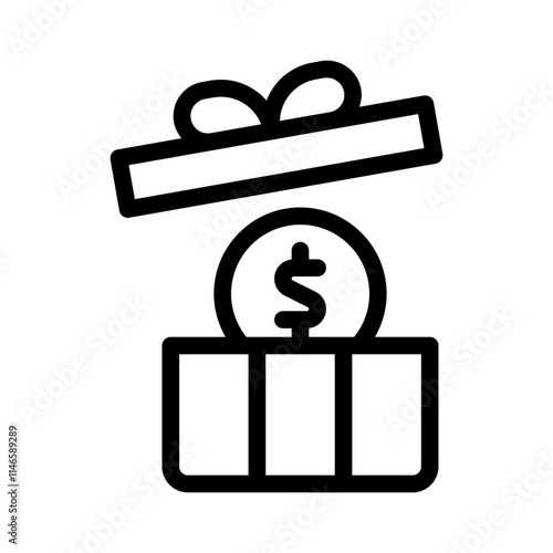 Prize line icon