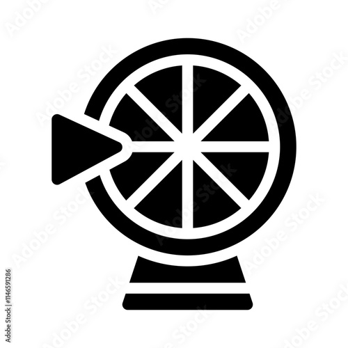 Lottery glyph icon