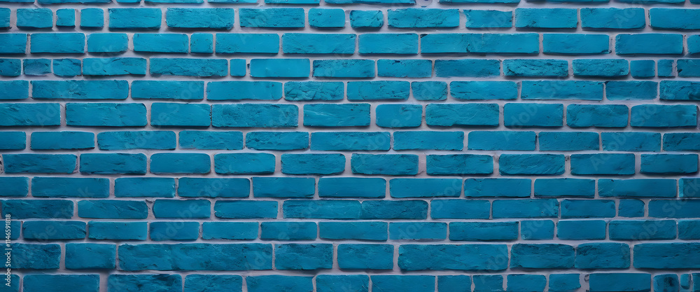 Blue Brick Wall Texture with Seamless Pattern and Old Construction Look Blue Brick Wall Texture with Seamless Pattern and Old Construction Look