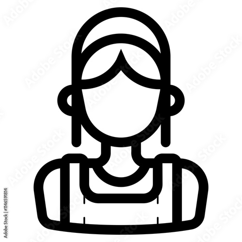 amish woman icon