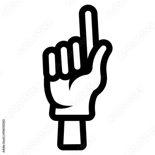 foam hand supporter icon