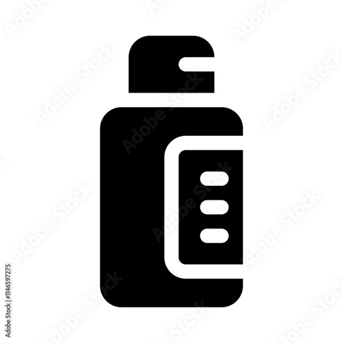 shaving glyph icon