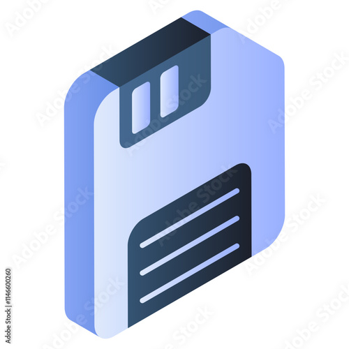 Trendy vector design of floppy disk