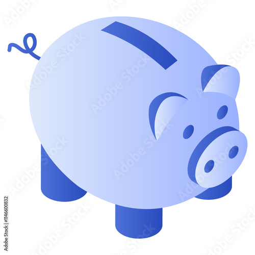 Modern design icon of piggy bank