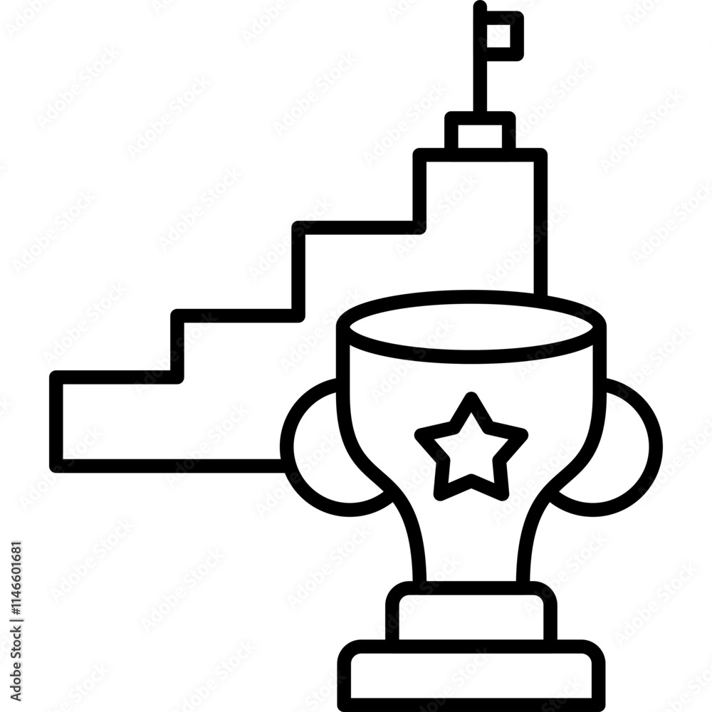 Fototapeta premium Advancement Icon