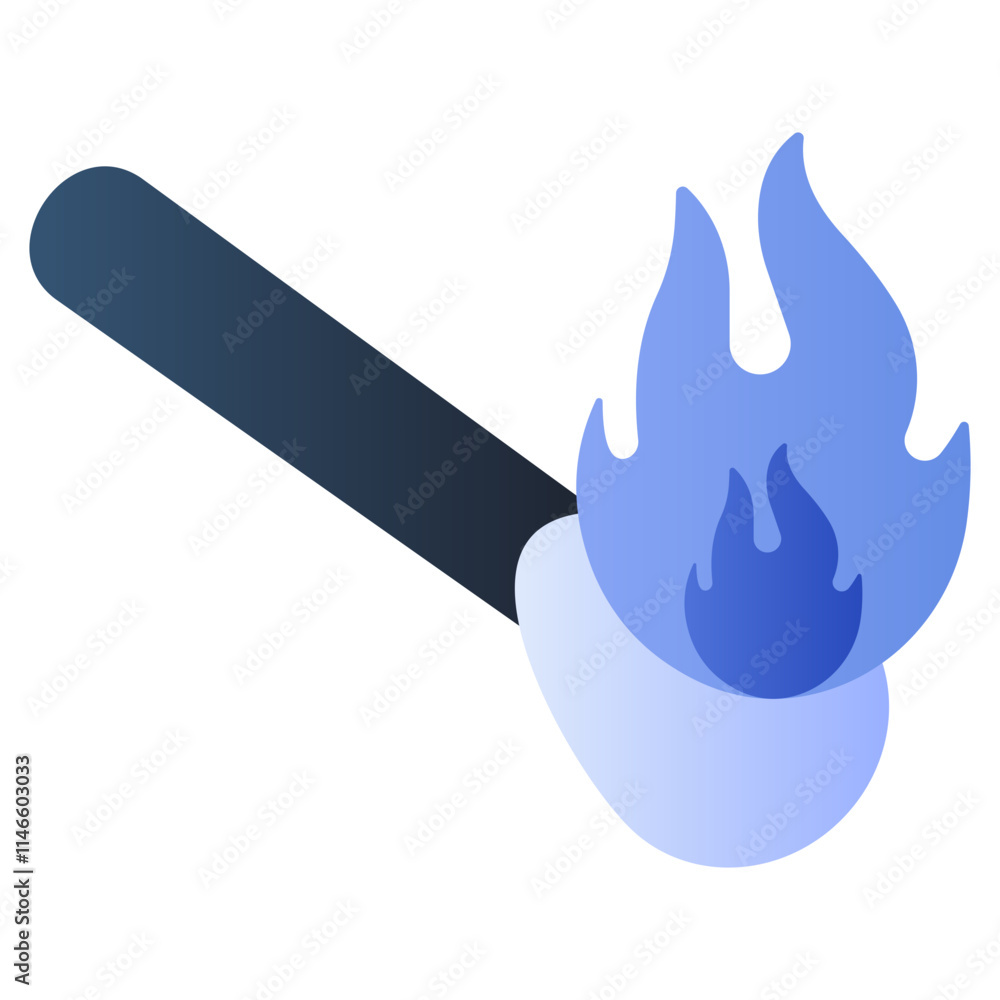 Trendy design icon of matchstick Trendy design icon of matchstick