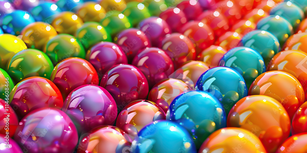 Collection of Multicolored Glossy Spheres Collection of Multicolored Glossy Spheres