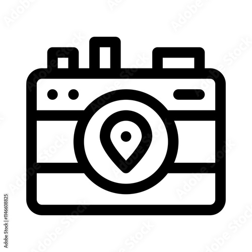 Tourist line icon