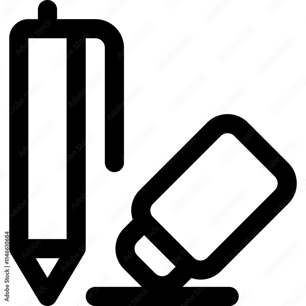 pencil education icon style outline pencil education icon style outline