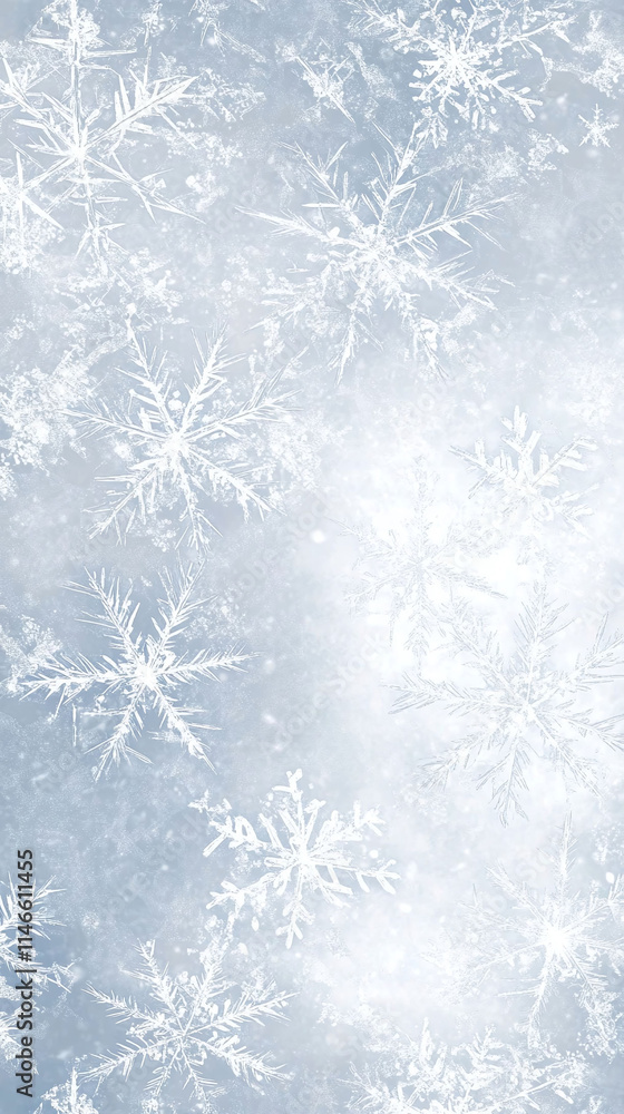 A frosty white background with delicate ice crystal patterns. A frosty white background with delicate ice crystal patterns.