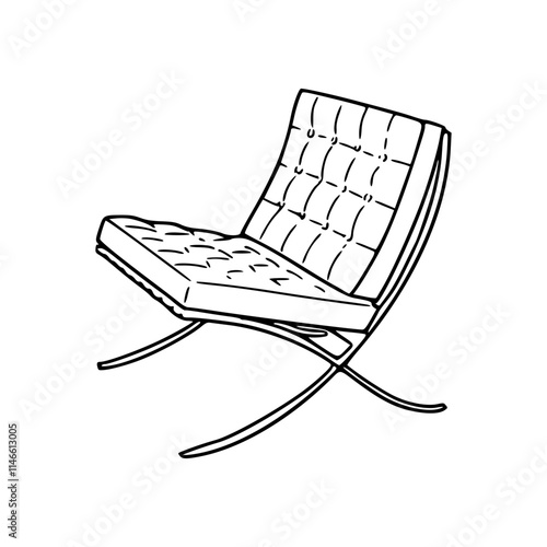 a drawing of a chair
