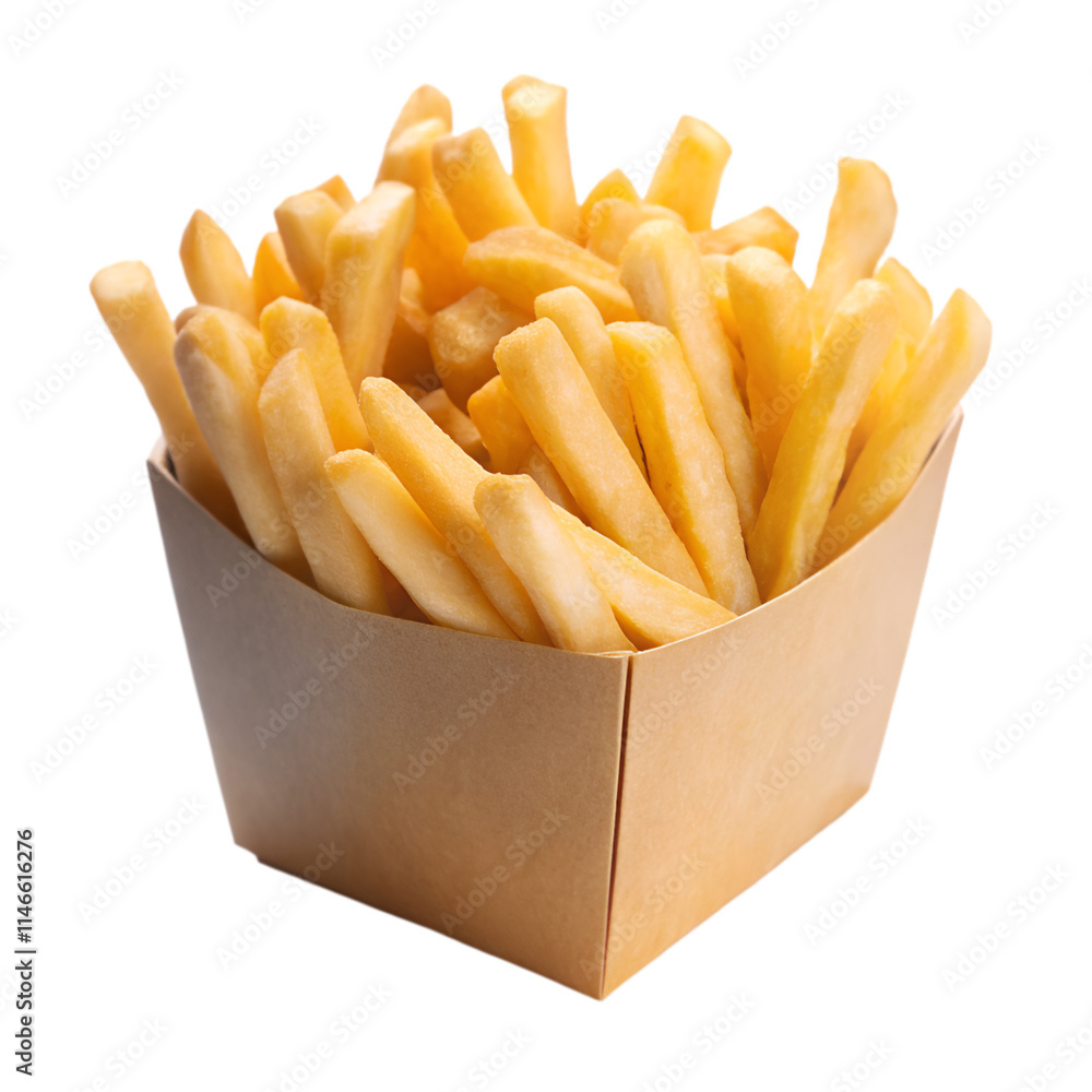 French fries isolated on transparent background French fries isolated on transparent background