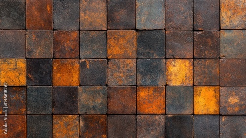 Vintage Patchwork Stone Wall Texture Background Banner