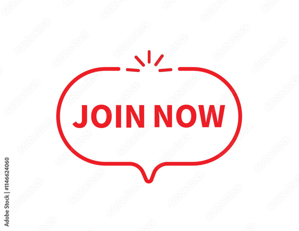 join now text information sign join now text information sign