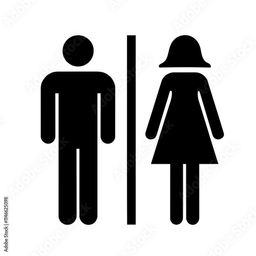 Restroom Sign Illustration