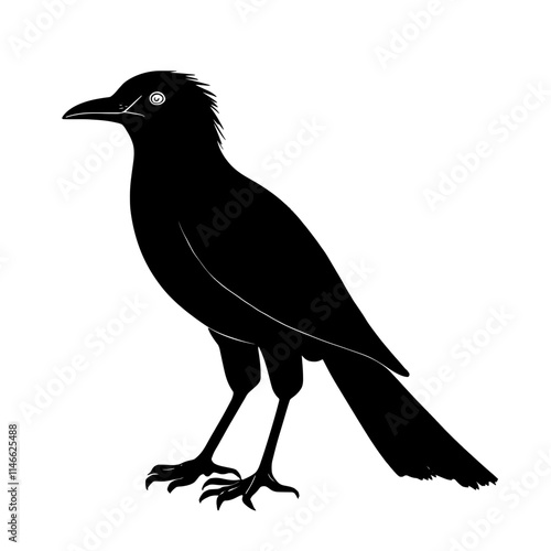 Black Ba Bird Hieroglyph