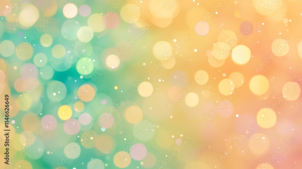 Obraz premium Pastel Bokeh Background Dreamy Soft Light Spots