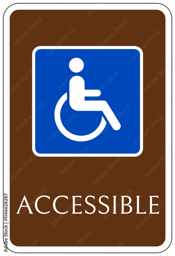 Park sign accessible Park sign accessible