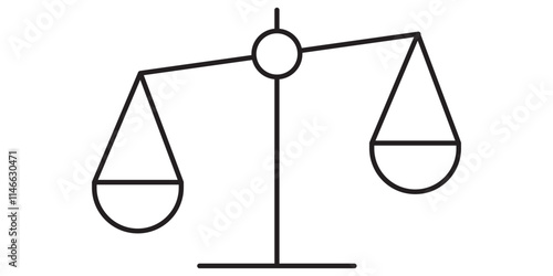 Scale libra icon collection. Judgement justice scale symbol. Law judgment punishment icon