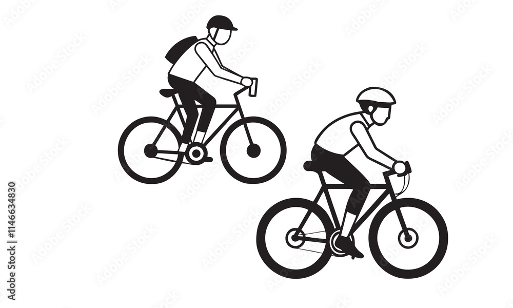 Fototapeta premium bicycle silhouette vector