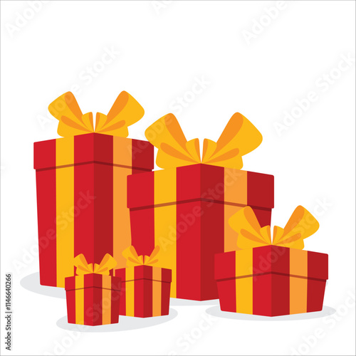 Special reward, prize giveaway, gift boxes, loyalty present, incentive or perks, bonus program stock illustration