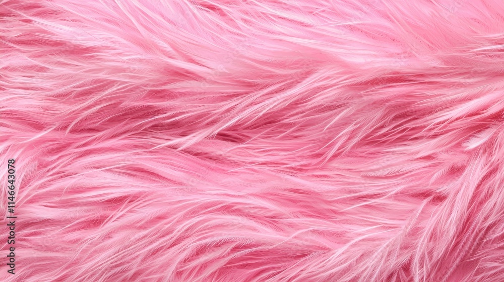 Fototapeta premium Soft and Fluffy Pink Fur Texture for Creative Projects