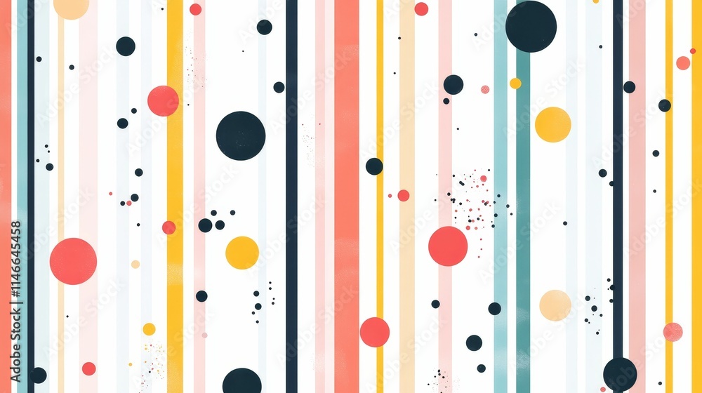 Abstract colorful stripes, circles, and dots. Abstract colorful stripes, circles, and dots.
