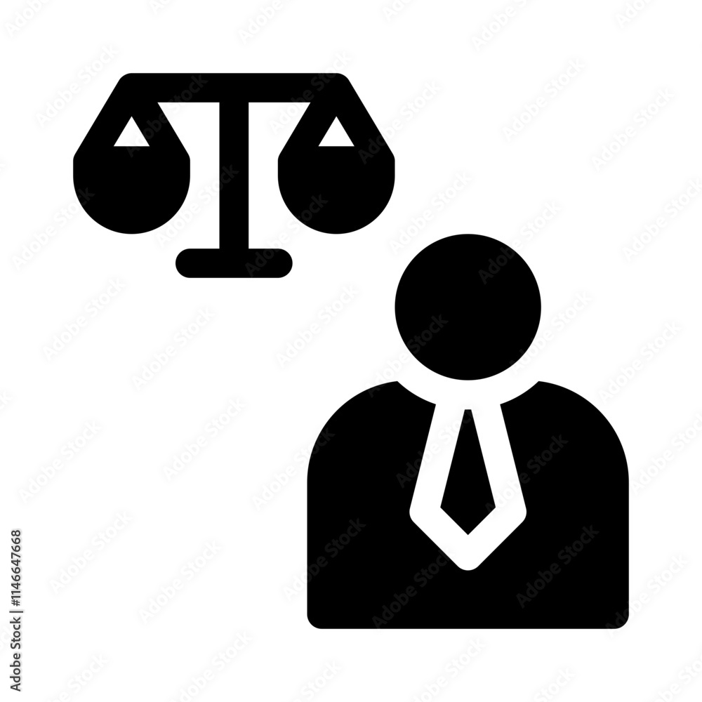 lawyer glyph icon lawyer glyph icon