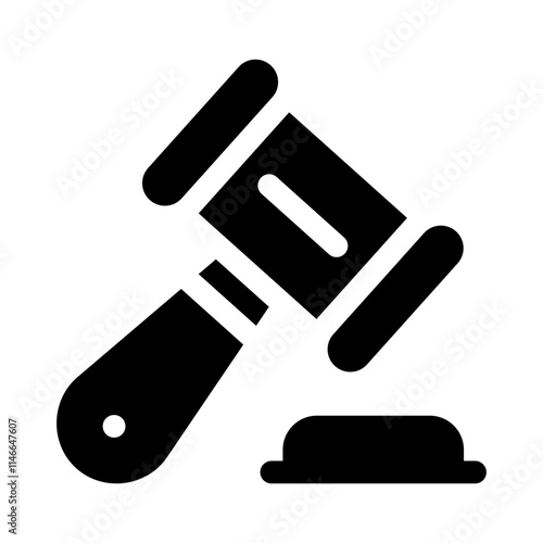 hammer glyph icon