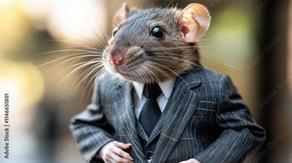 A mouse wearing a suit, looks unique and stylish modern, animal fashion, background wallpaper AI generated image A mouse wearing a suit, looks unique and stylish modern, animal fashion, background wallpaper AI generated image