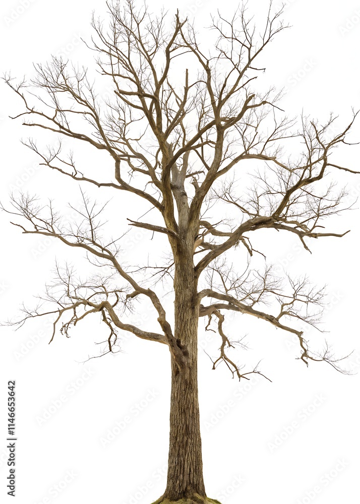 A tree without leaves, its intricate, bare branches silhouetted against a simple white backdrop, reflecting a minimalist, serene atmosphere. A tree without leaves, its intricate, bare branches silhouetted against a simple white backdrop, reflecting a minimalist, serene atmosphere.