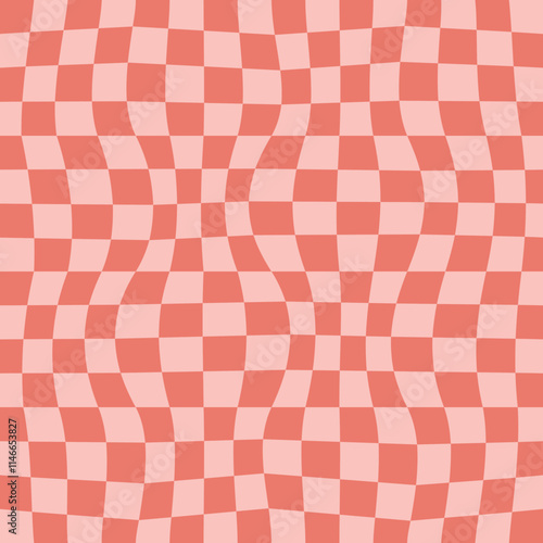 Psychedelic checkerboard poster