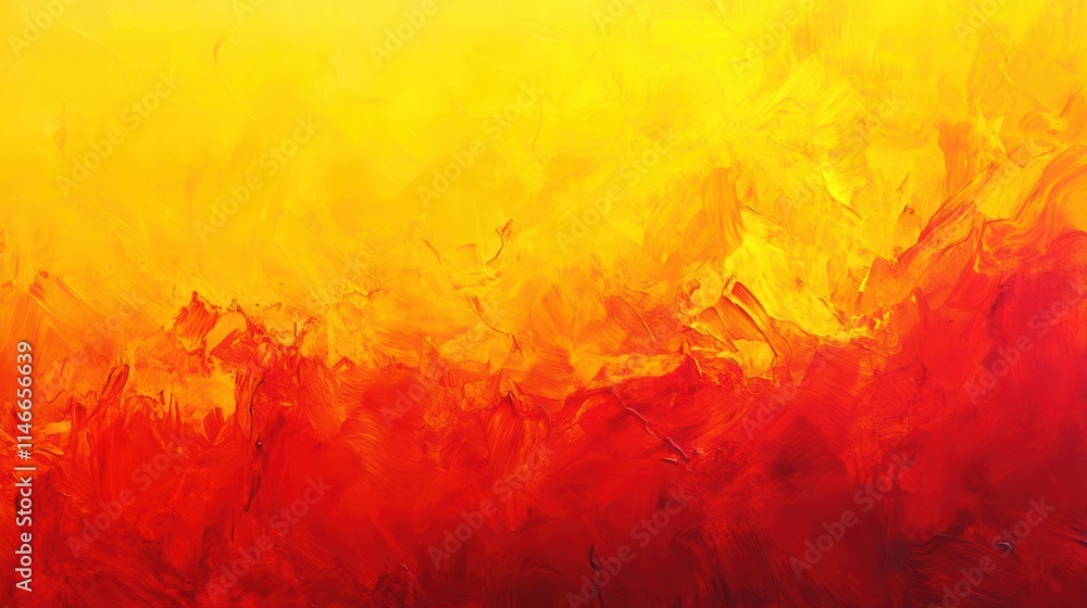 Obraz premium fiery sunset abstract painting