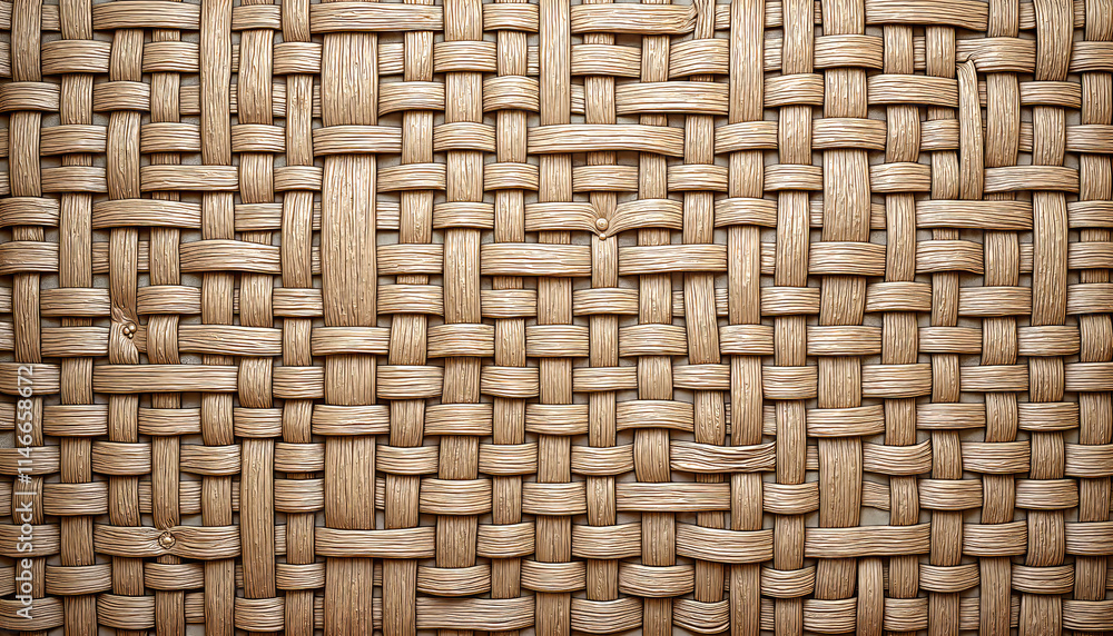 Interwoven wicker texture in natural beige tones
Interwoven wicker texture in natural beige tones