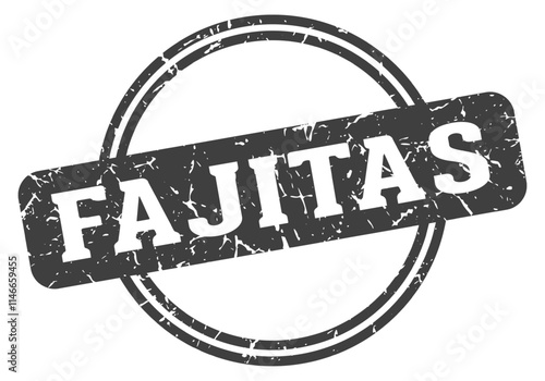 FAJITAS stamp on transparent background