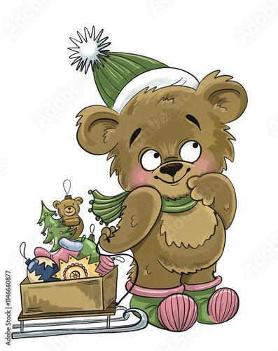 Teddybear with decorations