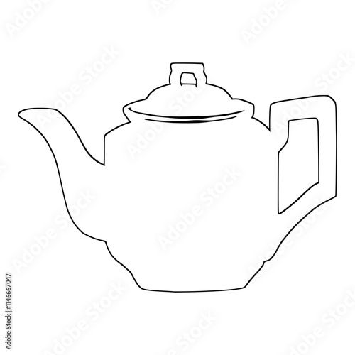  a teapot theme vector icon