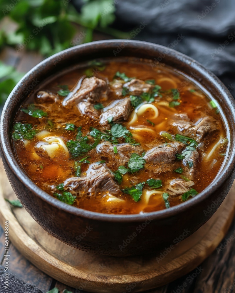 Crafting Rich and Flavorful Beef Noodle Soup Home Kitchen Culinary Delight Cozy Ambiance Rustic Charm Crafting Rich and Flavorful Beef Noodle Soup Home Kitchen Culinary Delight Cozy Ambiance Rustic Charm